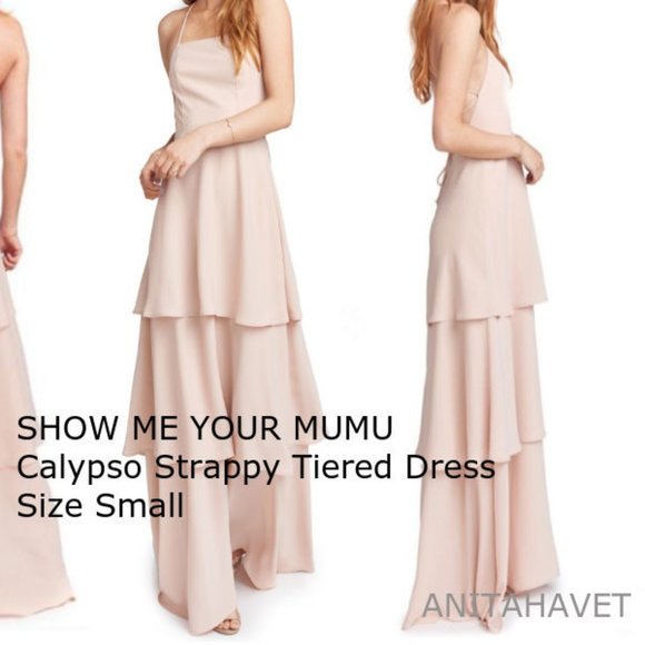 Calypso Strappy Tiered Maxi Dress - Picture 1 of 2